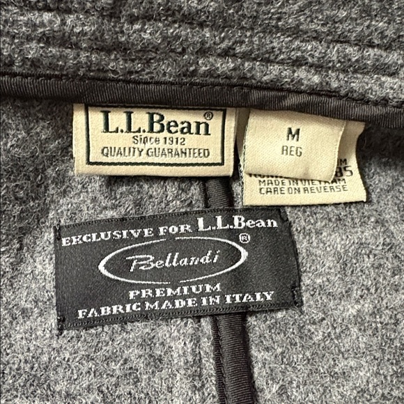 L.L. Bean Gray Bellandi Italian Wool Women's Coat - Picture 9 of 14